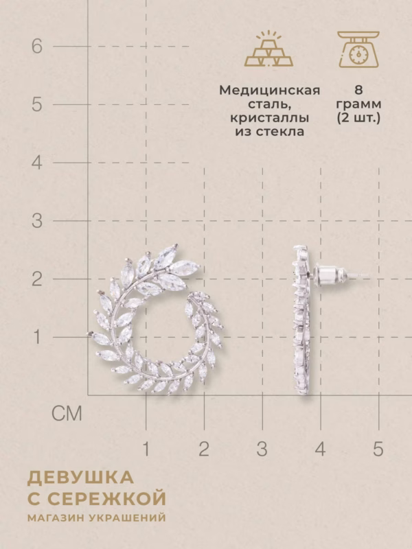 Сережки «Ника» — фото 3