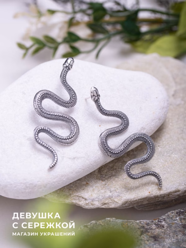 Сережки «Змеи»