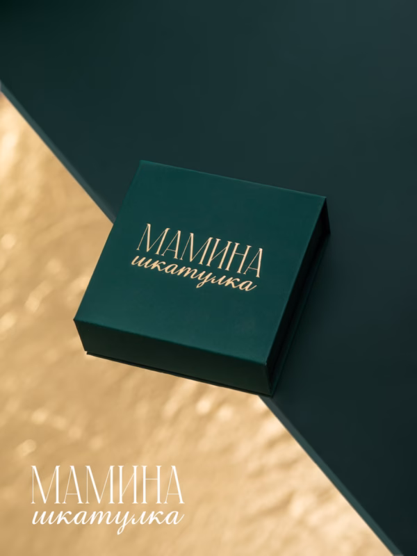 Сережки «Черная луна» — фото 4