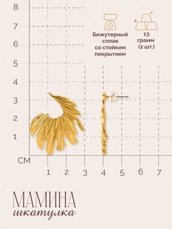 Сережки «Лина» — фото 3