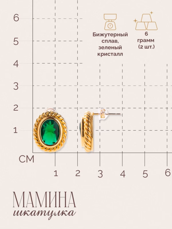 Сережки «Агнес» — фото 3