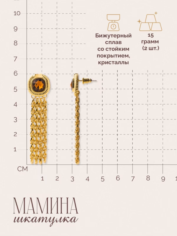 Сережки «Марго» — фото 3
