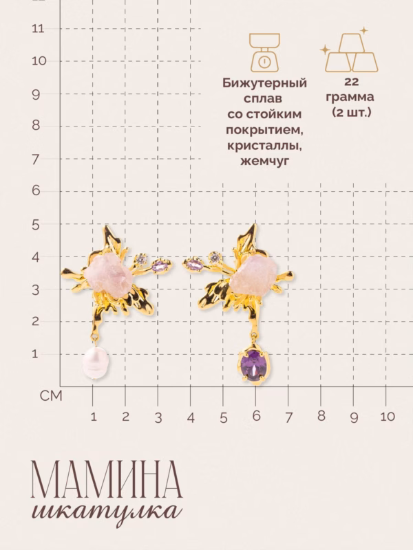 Сережки «Селина» — фото 3