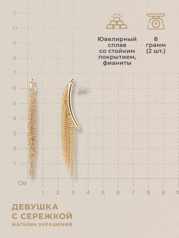 Сережки «Алана» — фото 3