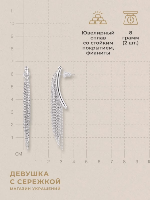 Сережки «Алана» — фото 3