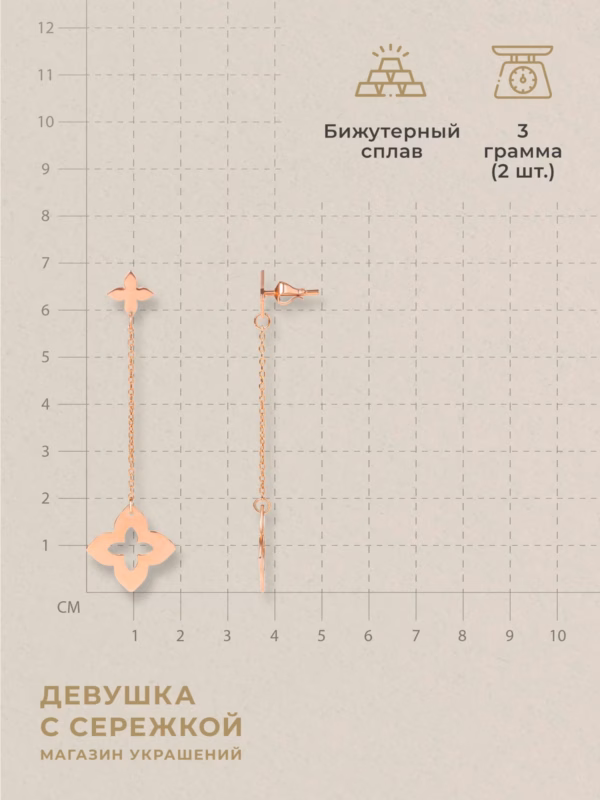 Сережки «Доминика» — фото 3