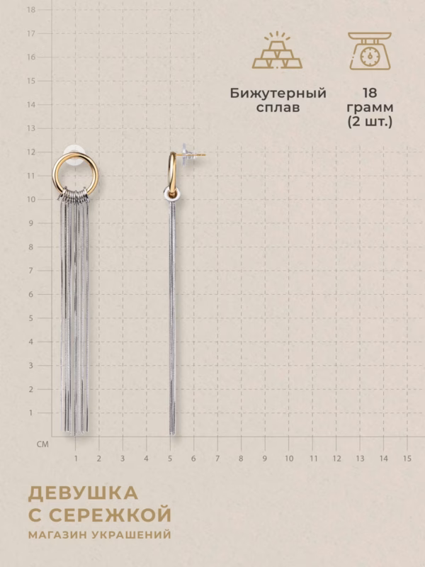 Сережки «Лючия» — фото 3